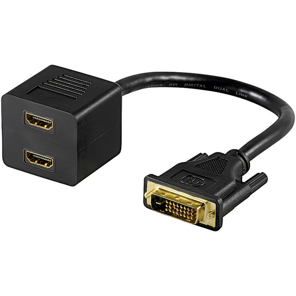 DVI-D Splitter-Kabel auf 2x HDMI 0,15m