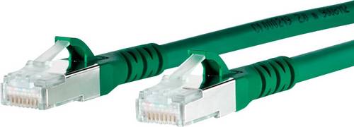 Metz Connect 1308452055-E RJ45 Patchkabel CAT 6a S/FTP 2.00 m Grün mit Rastnasenschutz 1 St.