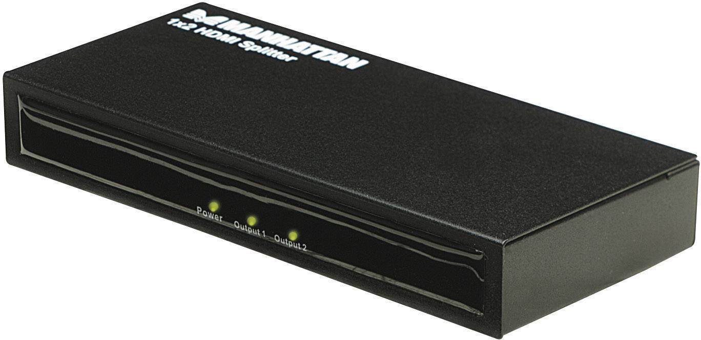 Manhattan  2 Port HDMI-Splitter  1920 x 1080 Pixel Schwarz