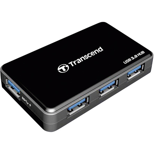 Transcend TS-HUB3K 4 Port USB 3.2 Gen 1-Hub (USB 3.0) Schwarz