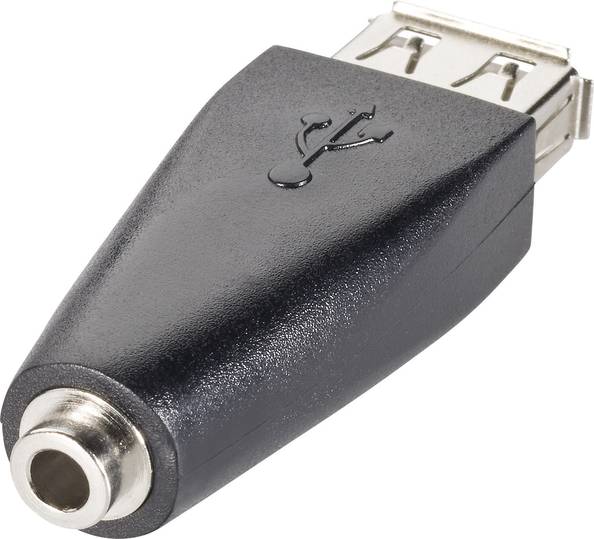 Goobay Klinke, USB Adapter [1x Klinkenbuchse 3.5mm 1x USB 2.0 Buchse A] 93982, A016 voelkner
