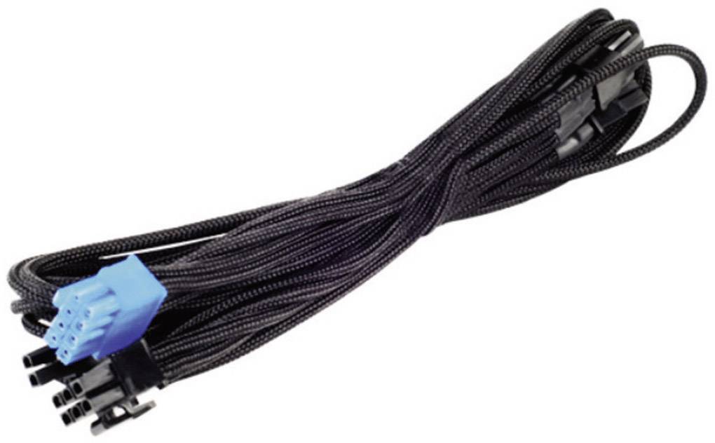 Silverstone Strom Anschlusskabel [1x ATX-Stecker 8pol. (4+4) - 1x ATX-Stecker 8pol. (6+2)] 0.70 m Schwarz