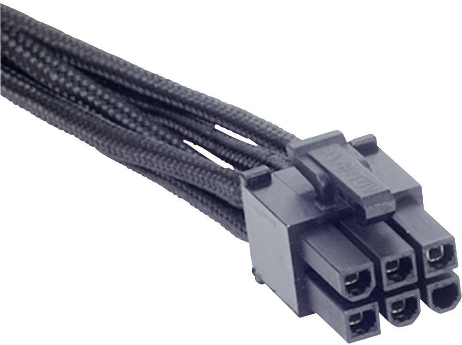 Silverstone Strom Anschlusskabel [1x ATX-Stecker 6pol. - 4x SATA-Strom-Stecker 15pol.] 1.00 m Schwarz
