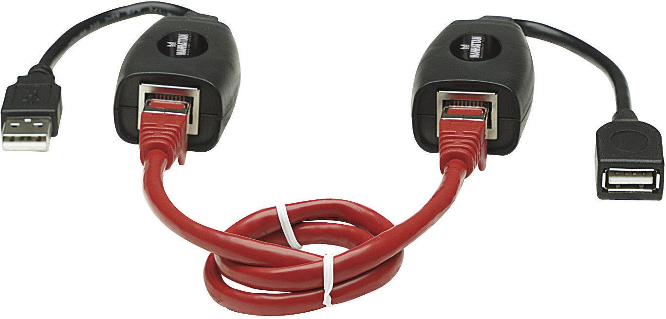 Manhattan 179300 USB-A (USB 1.1) Extender (Verlängerung) über Netzwerkkabel RJ45 60 m