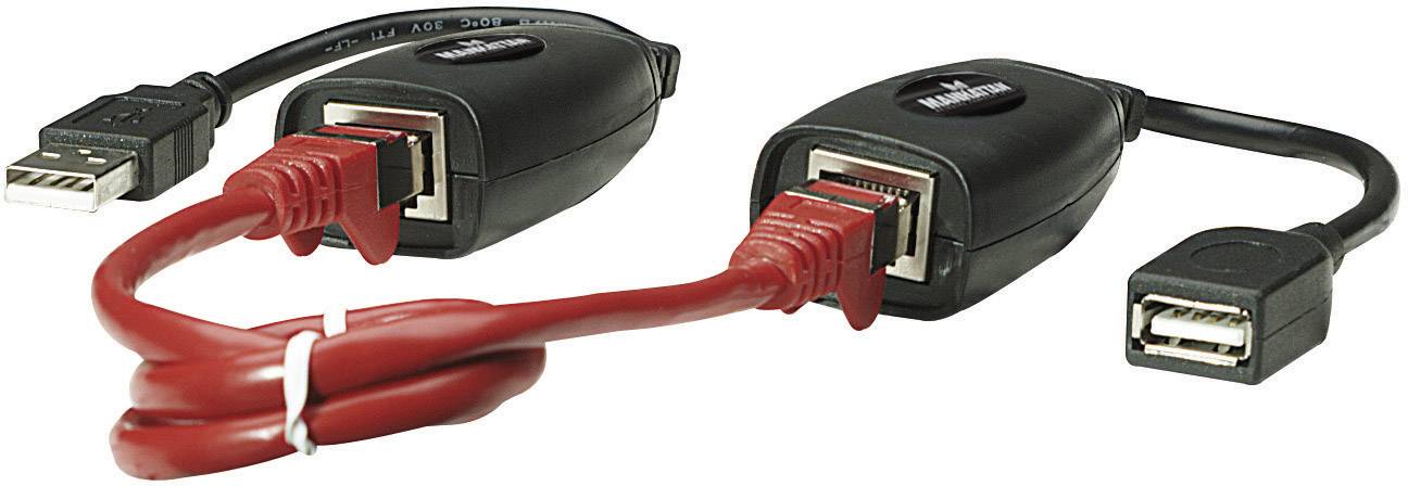 Manhattan 179300 USB-A (USB 1.1) Extender (Verlängerung) über Netzwerkkabel RJ45 60 m