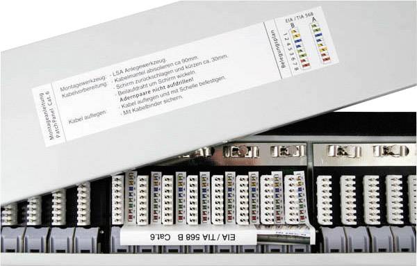 EFB Elektronik 37666.1 24 Port Netzwerk-Patchpanel CAT 6a 1 HE Bestückt