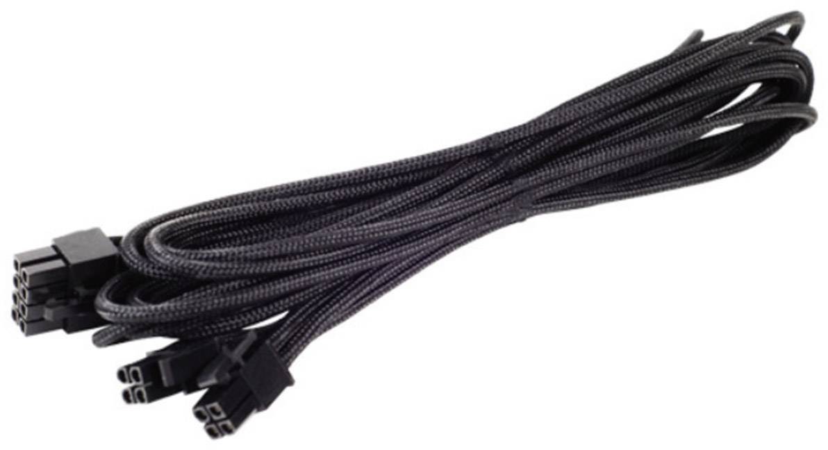Silverstone Strom Anschlusskabel [1x ATX-Stecker 8pol. (4+4) - 1x ATX-Stecker 8pol. (4+4)] 0.55 m Schwarz