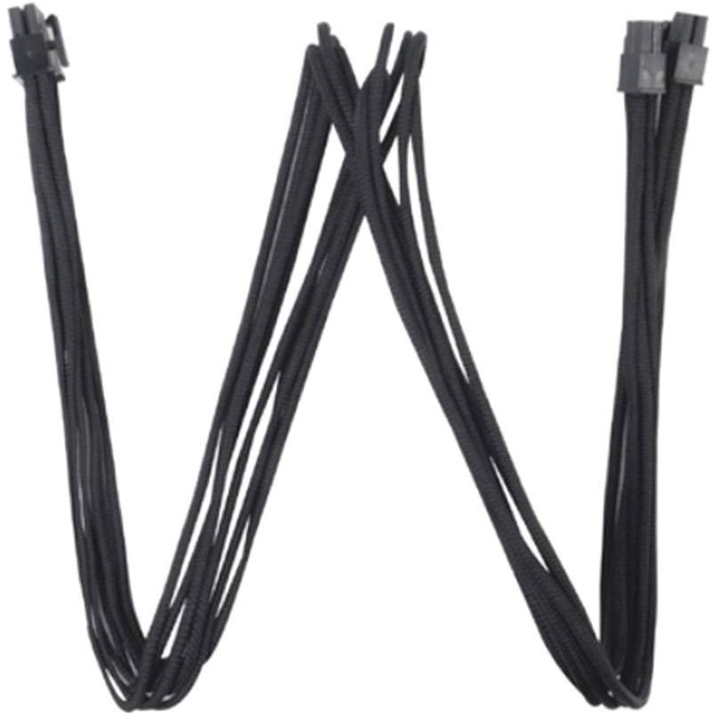 Silverstone Strom Anschlusskabel [1x ATX-Stecker 8pol. (4+4) - 1x ATX-Stecker 8pol. (4+4)] 0.55 m Schwarz
