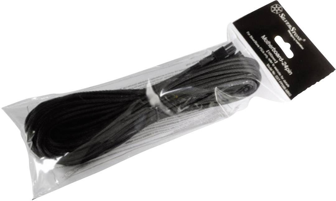 Silverstone Strom Anschlusskabel [1x ATX-Strom-Stecker 24pol. - 1x ATX-Strom-Stecker 24pol. (20+4)] 0.55 m Schwarz