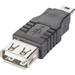 Goobay USB 2.0 Adapter [1x USB 2.0 Stecker Mini-B - 1x USB 2.0 Buchse A] 50970