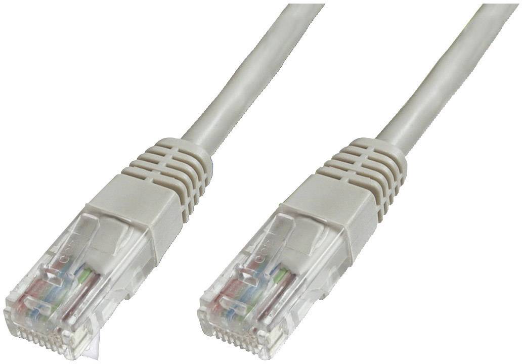 Digitus DK-1614-030 RJ45 Netzwerkkabel, Patchkabel CAT 6 U/UTP 3.00 m Grau mit Rastnasenschutz 1 St.