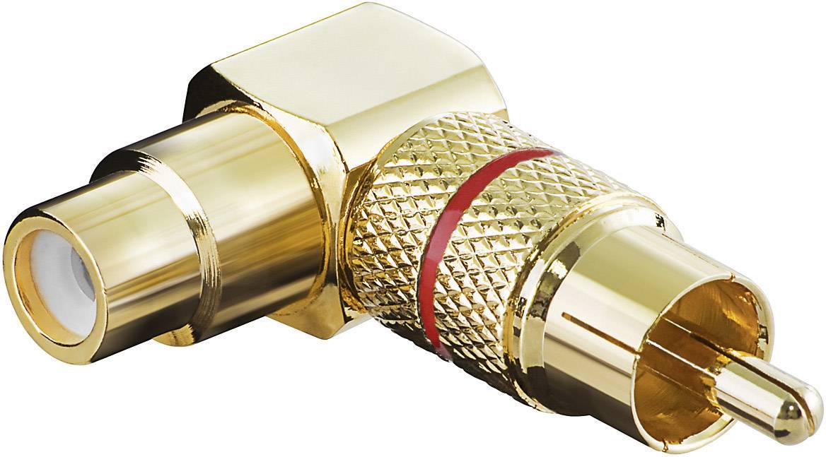 Goobay 11591 Cinch Audio Adapter [1x Cinch-Stecker - 1x Cinch-Buchse] Gold, Rot
