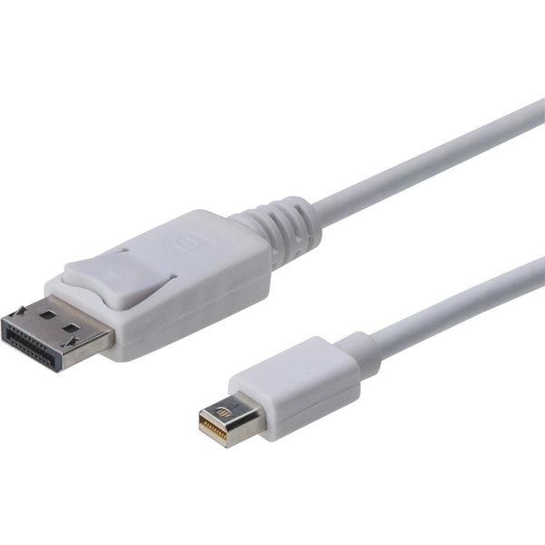 Digitus Mini-DisplayPort / DisplayPort Adapterkabel Mini DisplayPort Stecker, DisplayPort Stecker 2.00m Weiß AK-340102-020-W Digitus Mini-DisplayPort / DisplayPort Adapterkabel Mini DisplayPort Stecker, DisplayPort Stecker 2.00m Weiß AK-340102-020-W