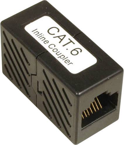 EFB Elektronik RJ45 Netzwerk Adapter CAT 6 [1x RJ45-Buchse - 1x RJ45-Buchse] Schwarz