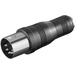 Goobay 12403 DIN-Anschluss / Klinke Audio Adapter [1x Diodenstecker 5pol (DIN) - 1x Klinkenbuchse 3.5 mm] Silber