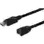 Digitus DisplayPort Verlängerungskabel DisplayPort Stecker, DisplayPort Buchse 2.00m Schwarz DisplayPort-Kabel