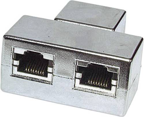 RJ45 Netzwerk Y-Adapter CAT 5e [2x RJ45-Buchse - 1x RJ45-Buchse] Metall