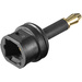 Goobay Toslink Digital-Audio Adapter [1x Optischer Stecker 3.5 mm - 1x Toslink-Buchse (ODT)]  Schwarz