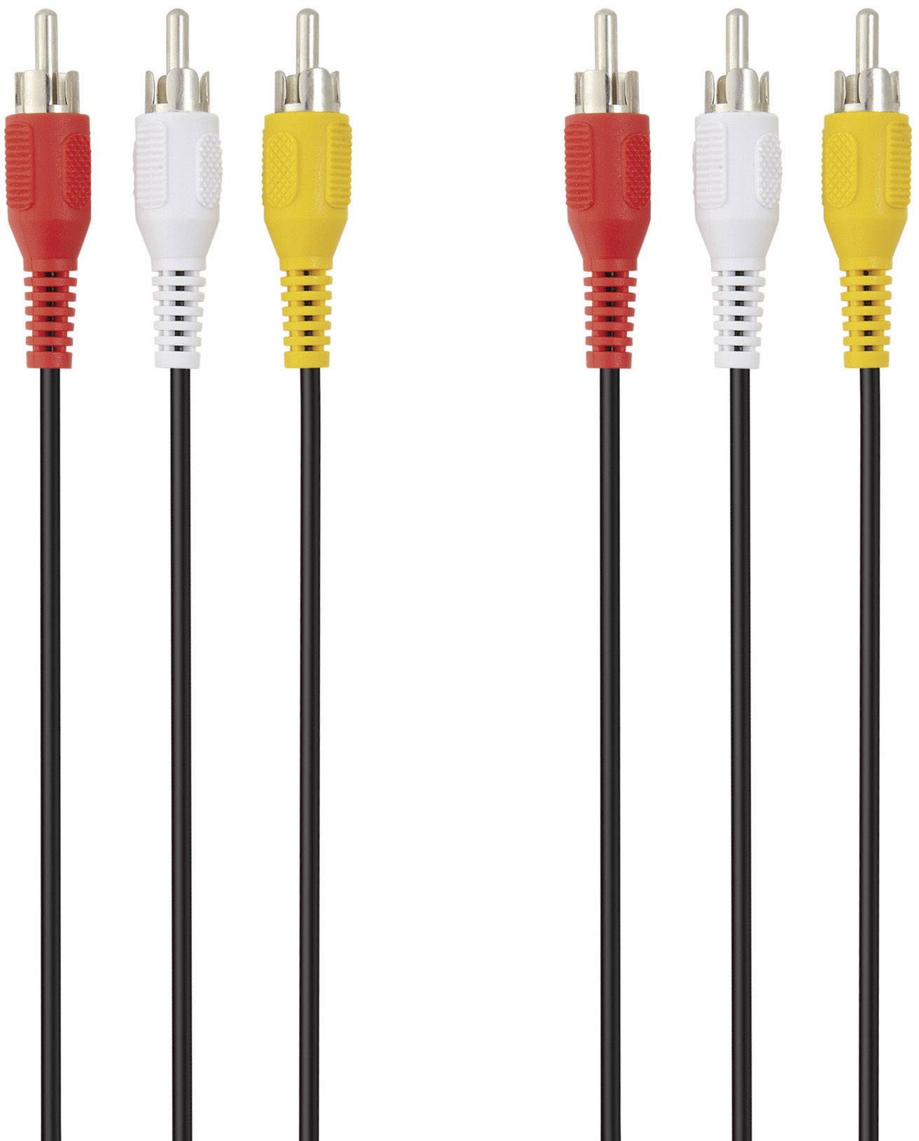 Belkin Composite Cinch AV Anschlusskabel [3x Cinch-Stecker - 3x Cinch-Stecker] 1m Schwarz