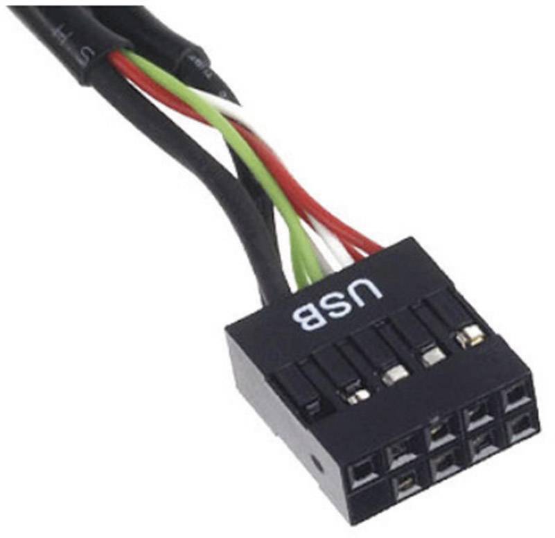 Silverstone 0.14 m Schwarz vergoldete Steckkontakte, UL-zertifiziert G11303050-RT