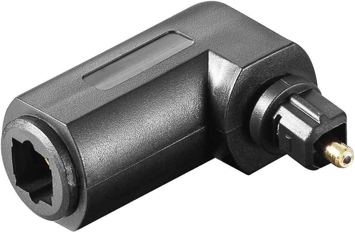 Goobay Toslink Digital-Audio Adapter [1x Toslink-Stecker (ODT) - 1x Toslink-Buchse (ODT)] Schwarz