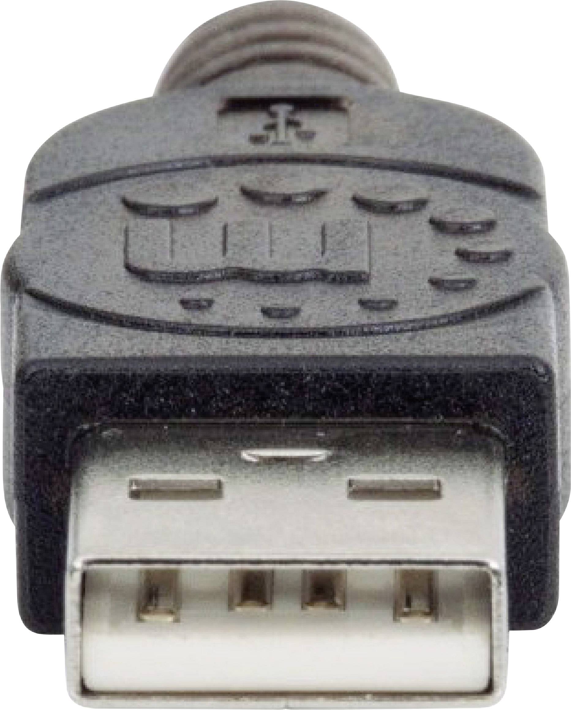 Manhattan USB-Kabel USB 2.0 USB-A Stecker, USB-A Buchse 10.00m Schwarz 150248