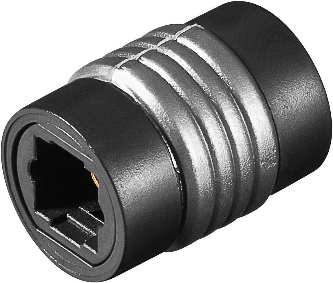 Goobay Toslink Digital-Audio Adapter [1x Toslink-Buchse (ODT) - 1x Toslink-Buchse (ODT)] Schwarz