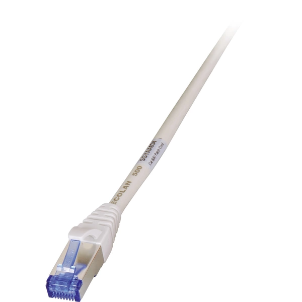 EFB Elektronik RJ45 Netzwerkkabel, Patchkabel CAT 6a S/FTP 5.00m Grau Flammwidrig, mit Rastnasenschutz 1St. EFB Elektronik RJ45 Netzwerkkabel, Patchkabel CAT 6a S/FTP 5.00m Grau Flammwidrig, mit Rastnasenschutz 1St.