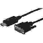 Digitus DisplayPort / DVI Adapterkabel DisplayPort Stecker, DVI-D 24+1pol. Stecker 1.00m Schwarz AK-340301-010-S schraubbar