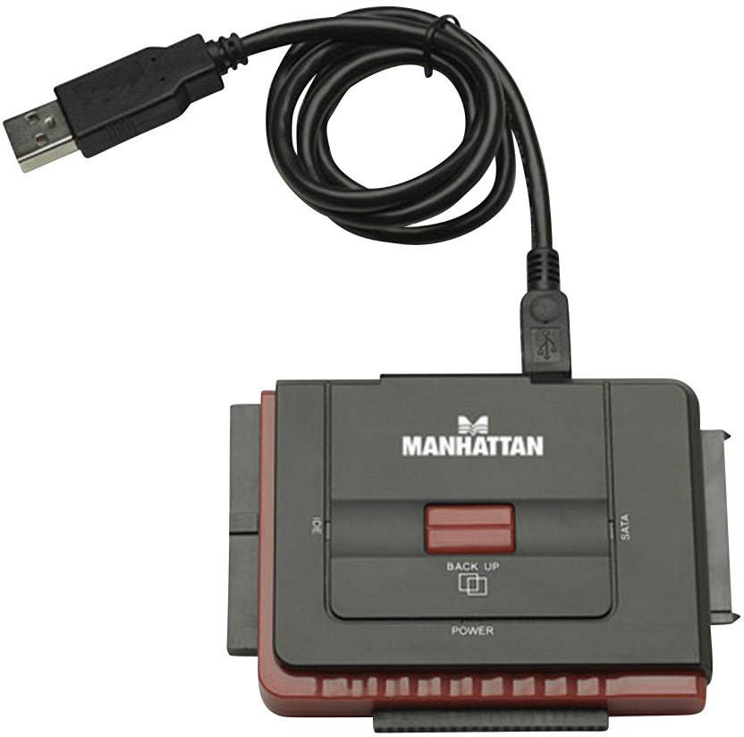 Manhattan Festplatten Adapter [1x USB 2.0 Stecker A - 1x SATA-Buchse 7pol., IDE-Buchse 40pol.] 0.76 m