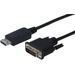 Digitus DisplayPort / DVI Adapterkabel DisplayPort Stecker, DVI-D 24+1pol. Stecker 2.00 m Schwarz A