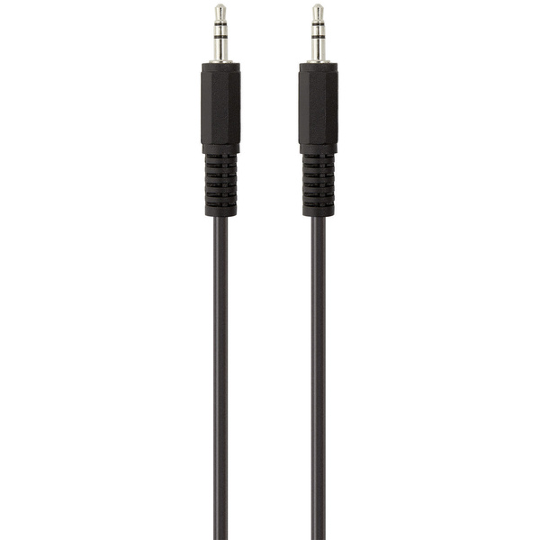 Belkin F3Y111bf1M-P Klinke Audio Anschlusskabel [1x Klinkenstecker 3.5mm - 1x Klinkenstecker 3.5 mm] 1.00m Schwarz vergoldete