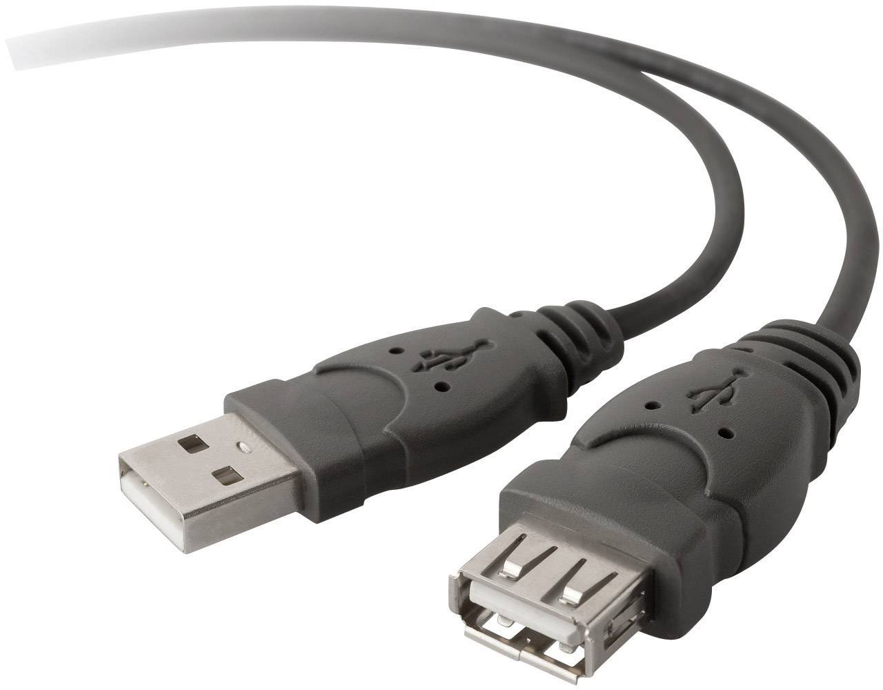 Belkin USB-Kabel USB 2.0 USB-A Stecker, USB-A Buchse 3.00 m Schwarz F3U134R3M
