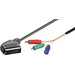 Goobay SCART / Component Cinch TV, Receiver Anschlusskabel [1x SCART-Stecker - 3x Cinch-Stecker] 1m Schwarz