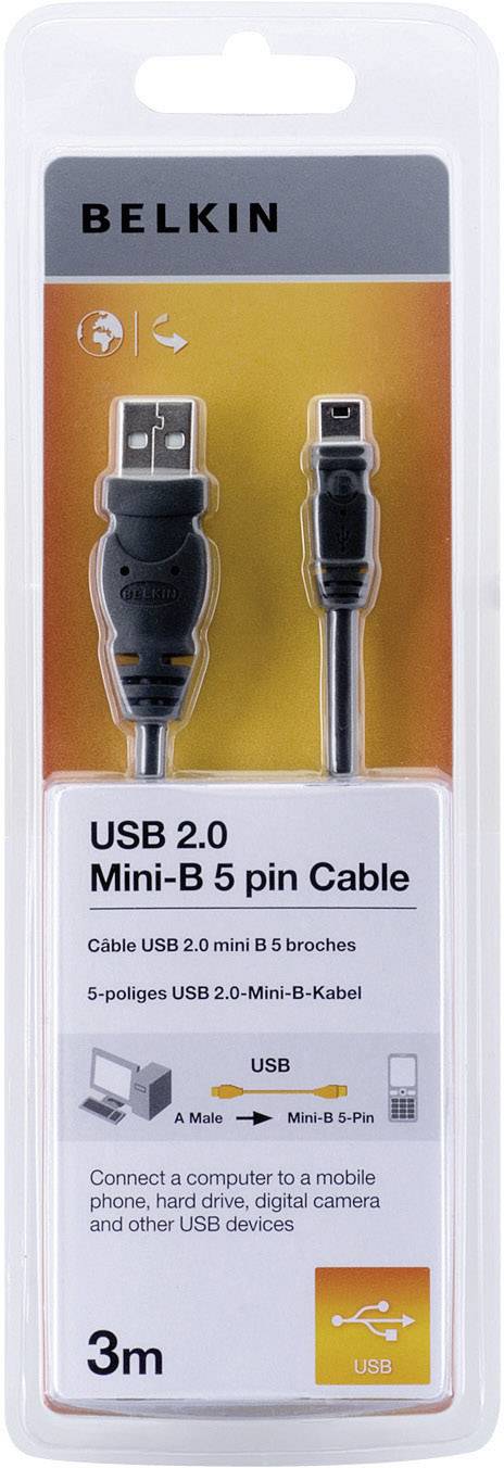 Belkin 3.00 m Schwarz vergoldete Steckkontakte, UL-zertifiziert F3U155cp3M