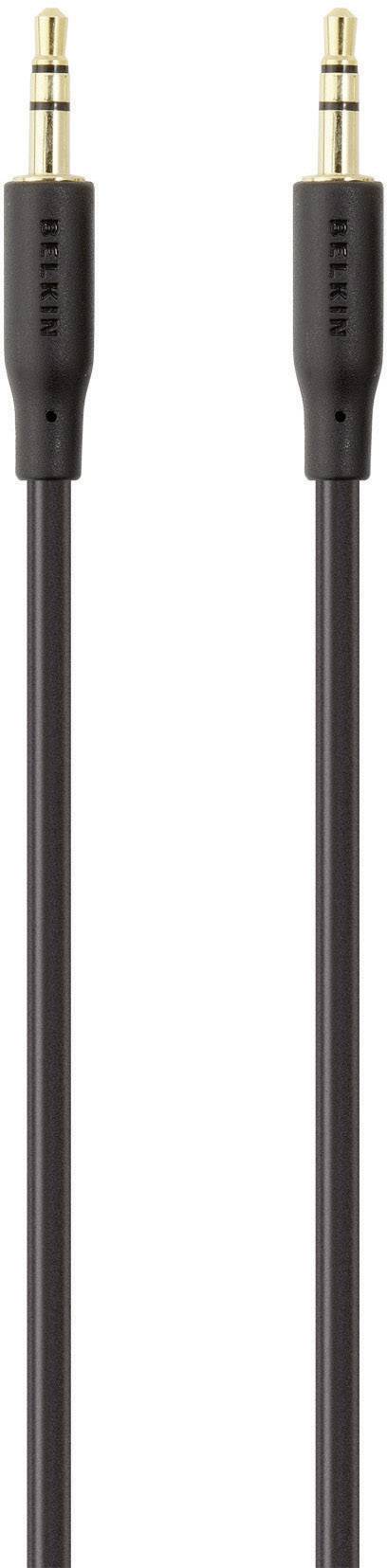 Belkin Klinke Audio Anschlusskabel [1x Klinkenstecker 3.5mm - 1x Klinkenstecker 3.5 mm] 5m Schwarz vergoldete Steckkontakte