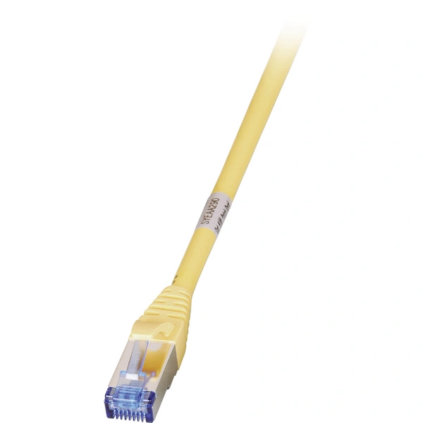 EFB Elektronik RJ45 Netzwerkkabel, Patchkabel CAT 6a S/FTP 7.50 m Gelb Flammwidrig, mit Rastnasenschutz 1 St. EFB Elektronik RJ45 Netzwerkkabel, Patchkabel CAT 6a S/FTP 7.50 m Gelb Flammwidrig, mit Rastnasenschutz 1 St.
