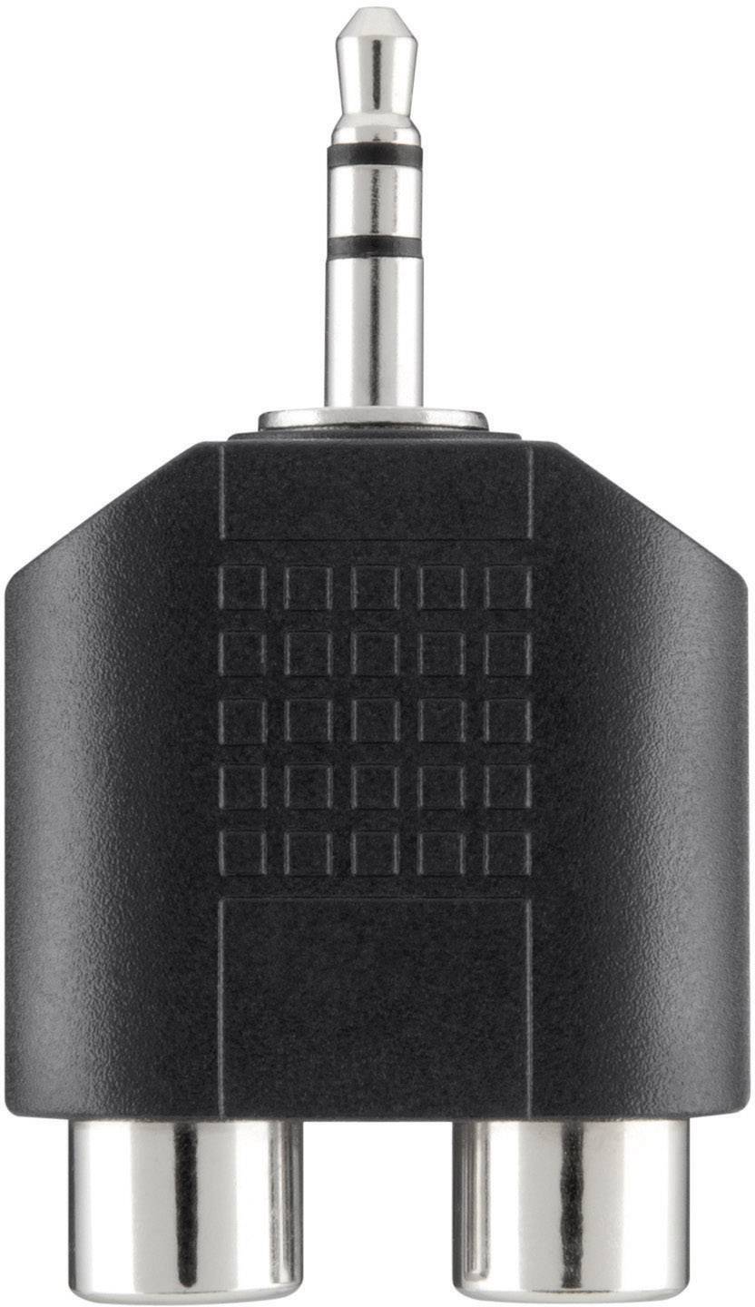 Belkin F3Y120bf Klinke / Cinch Audio Y-Adapter [1x Klinkenstecker 3.5mm - 2x Cinch-Buchse] Schwarz