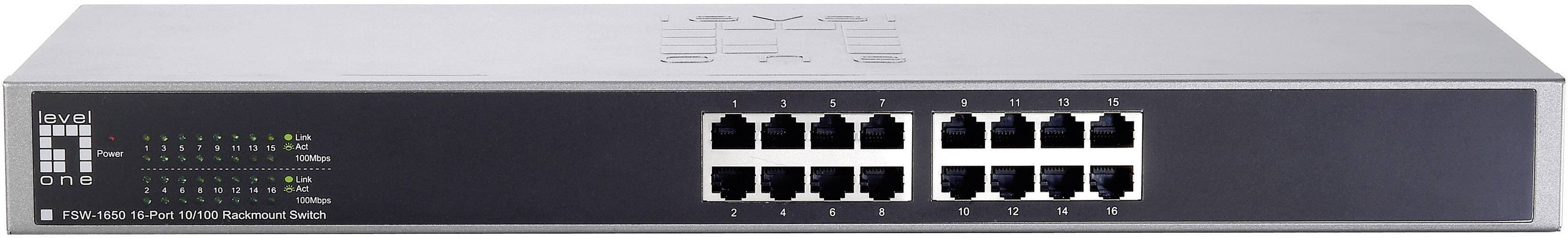 LevelOne FSW-1650 19 Zoll Netzwerk-Switch RJ45/SFP 17 Port 100 MBit/s