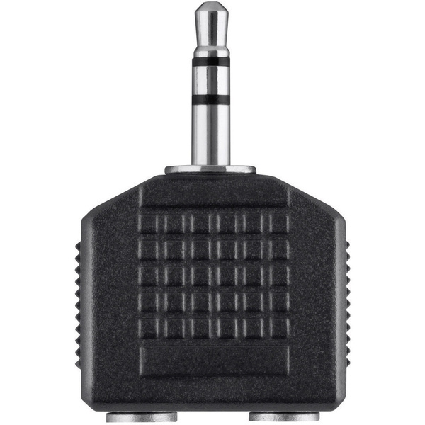 Belkin F3Y123bfP Klinke Audio Y-Adapter [1x Klinkenstecker 3.5 mm - 2x Klinkenbuchse 3.5 mm] Schwar