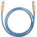 Câble de raccordement Oehlbach 10705 [1x Cinch-RCA mâle - 1x Cinch-RCA mâle] 5.00 m bleu contacts dorés, conducteur OFC