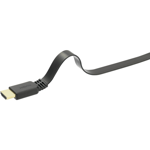 SpeaKa Professional HDMI Anschlusskabel 2.00m SP-3976532 Audio Return Channel, vergoldete Steckkontakte, hochflexibel, Ultra HD