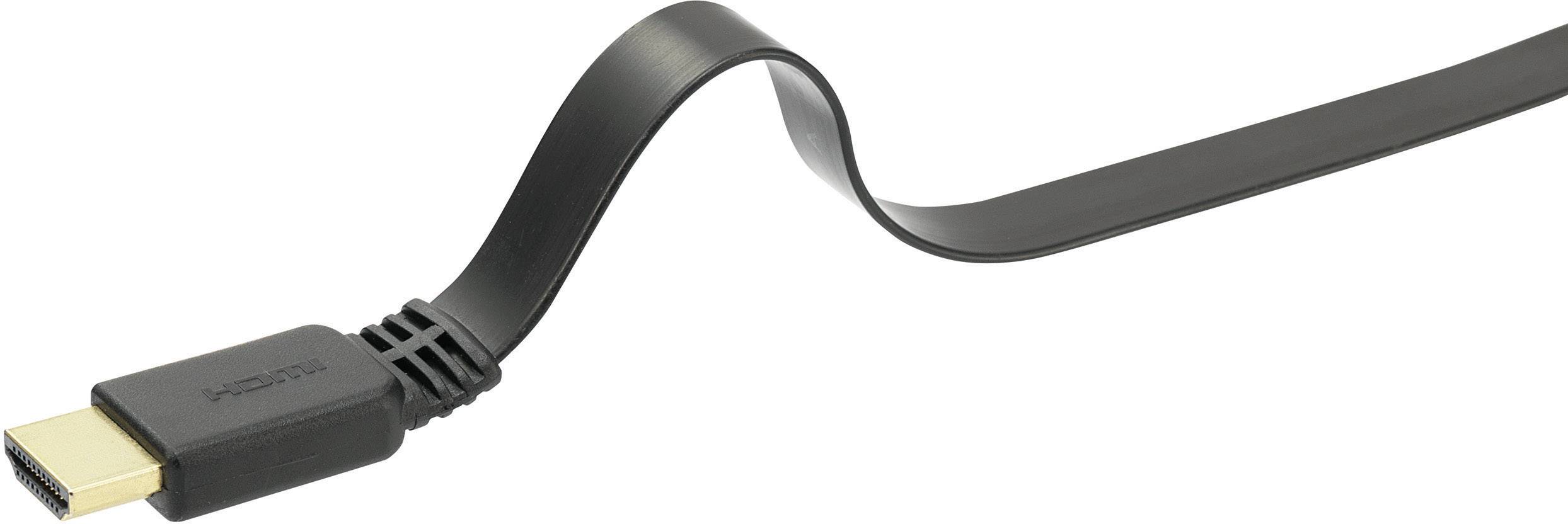 SpeaKa Professional HDMI Anschlusskabel HDMI-A Stecker, HDMI-A Stecker 2.00m Schwarz SP-9075620 4K UHD, Audio Return Channel