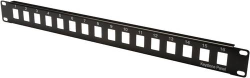 Digitus DN-91400 16 Port Netzwerk-Patchpanel 483 mm (19 ) Unbestückt 1 HE Unbestückt