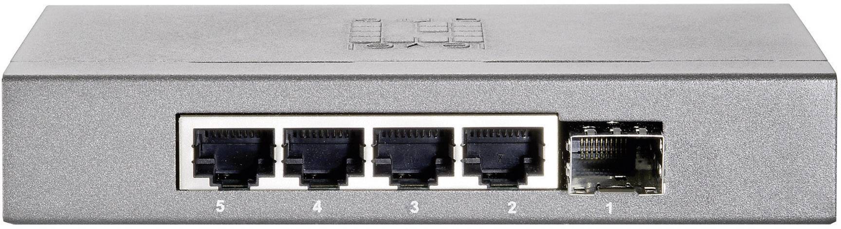 LevelOne GEU-0521 - Switch - unmanaged - 4 x 10/100/1000 + 1 x Gigabit SFP