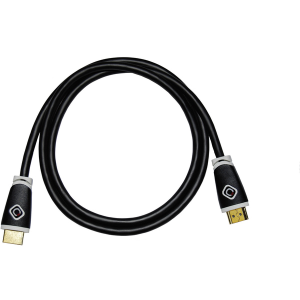 Oehlbach HDMI Anschlusskabel HDMI-A Stecker, HDMI-A Stecker 1.50m Schwarz 127 Audio Return Channel, vergoldete Steckkontakte