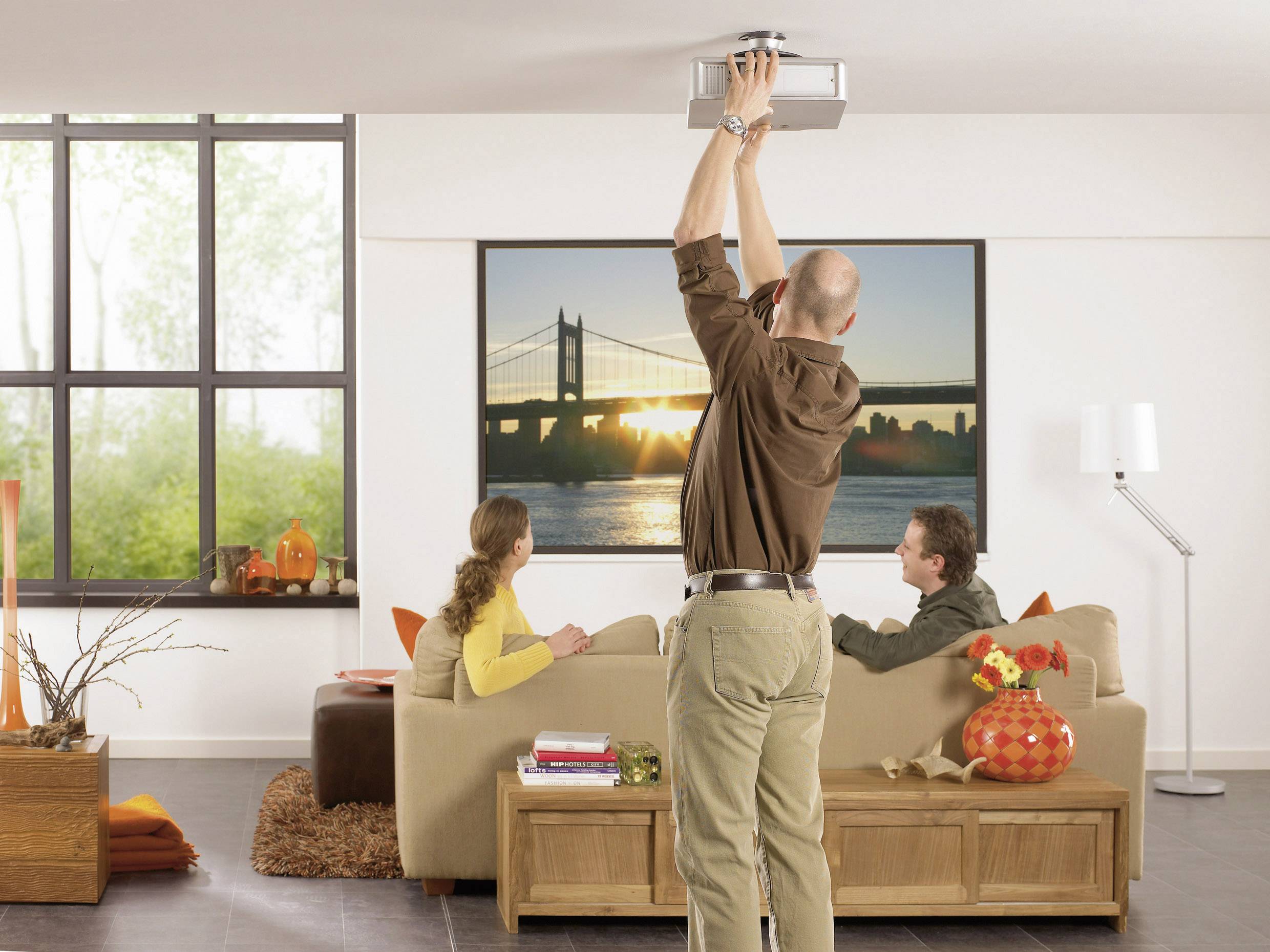 Vogel's EPC 6545 Beamer-Deckenhalterung Neigbar Boden-/Deckenabstand (max.): 7.6 cm Silber/Anthrazit