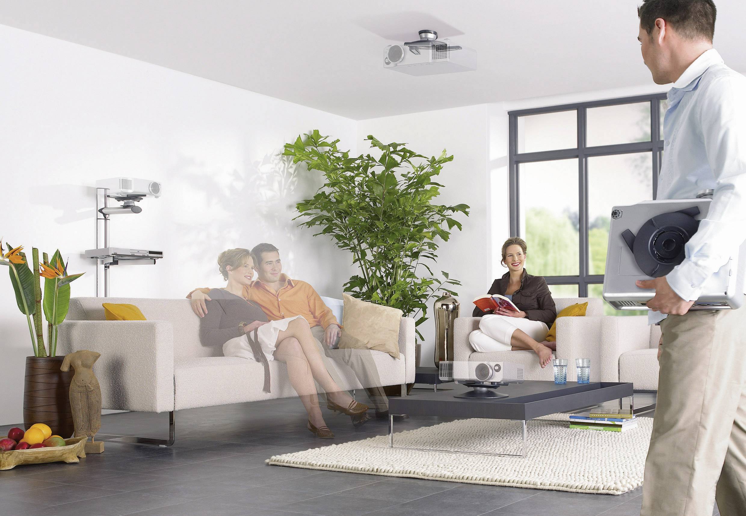 Vogel's EPC 6545 Beamer-Deckenhalterung Neigbar Boden-/Deckenabstand (max.): 7.6 cm Silber/Anthrazit