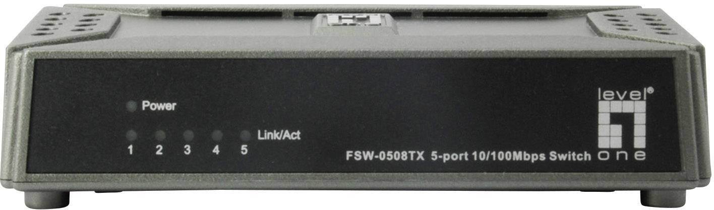 LevelOne FSW-0508TX Netzwerk Switch RJ45 5 Port 100 MBit/s