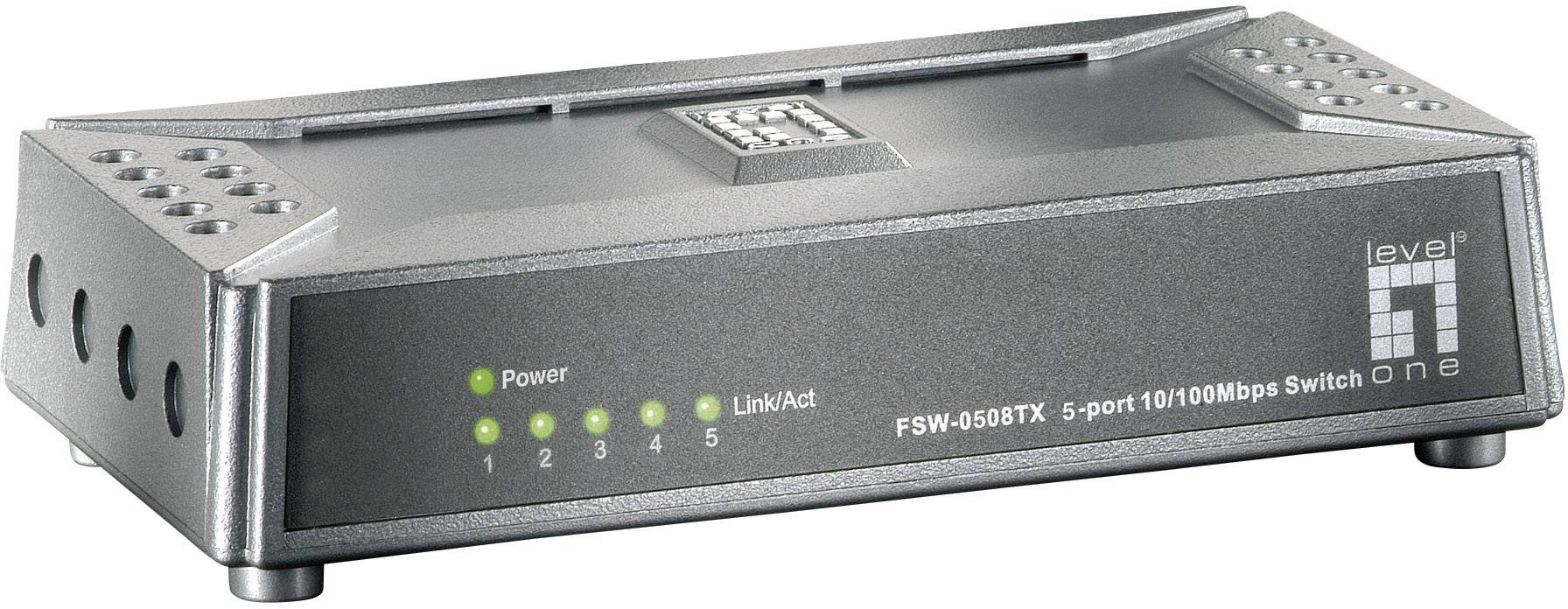 LevelOne FSW-0508TX - Switch - 5 x 10/100 - Desktop
